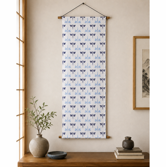Tenugui Towel: Dragonflies on White