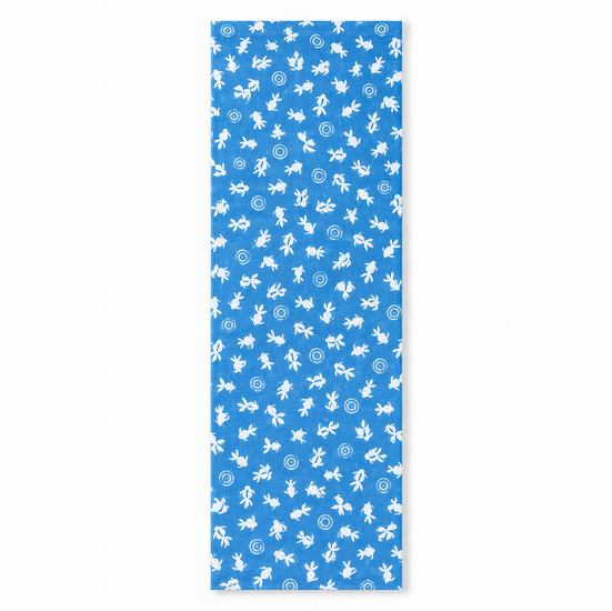 Tenugui Towel: Goldfish on Blue