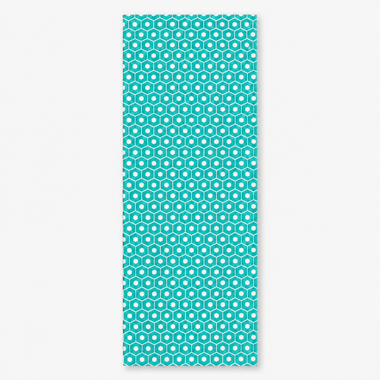 Tenugui Towel: Green Hexagon
