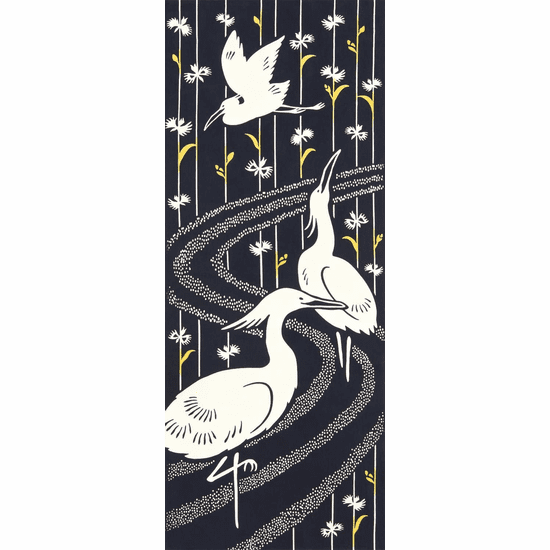 Tenugui Towel: Herons
