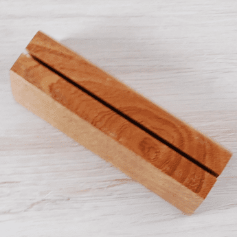 Tiger Wood Cleaver Stand - Scratches on the Side