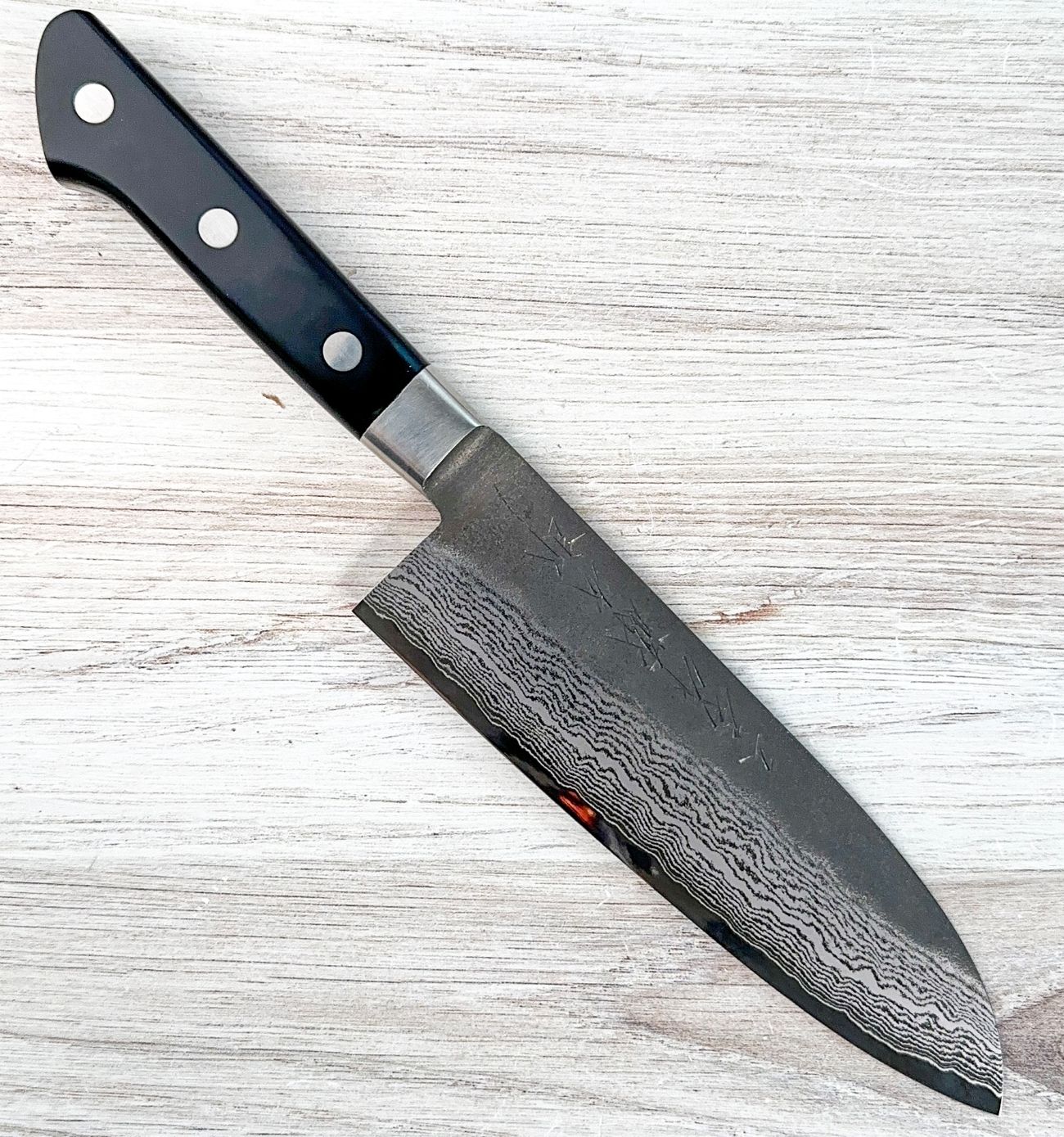 TOJIRO ATELIER Damascus Santoku 170mm|CKTG