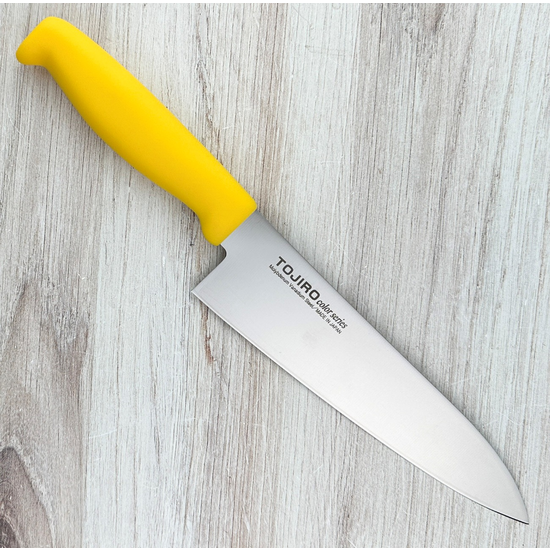 TOJIRO Color Chef Knife 180mm Yellow