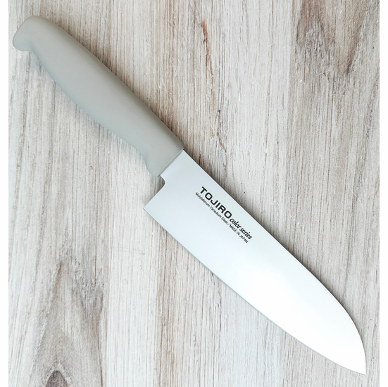 TOJIRO Color Santoku 170mm White