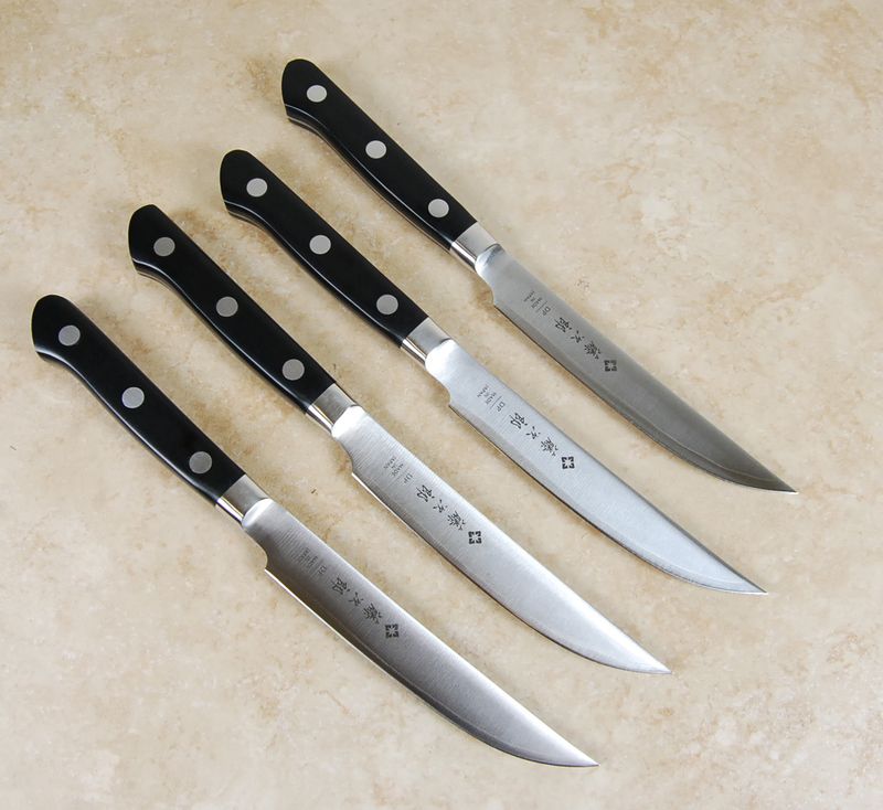 6 Piece Stainless Knife Set Professional Serrated Steak Knives Kitchen  Tools New