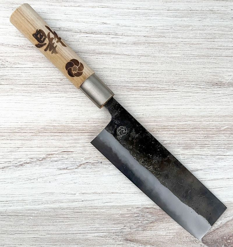 ✩Tubaki✩ TSUBAKI Blue #2 Nakiri 150mm|Carbon Steel