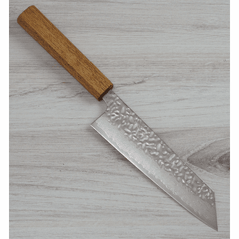 Tsunehisa AUS10 Hammered Damascus Bunka 175mm