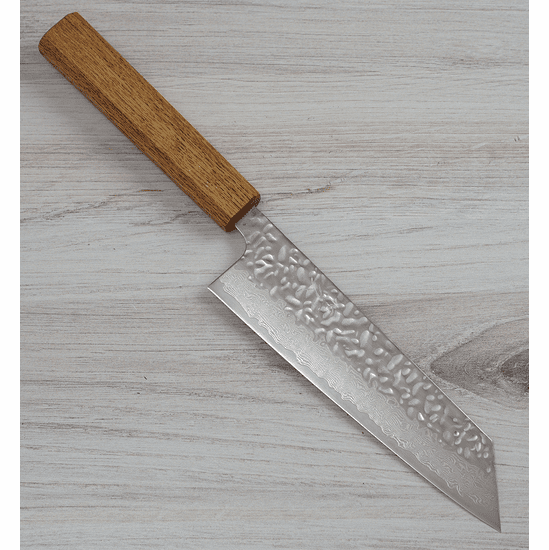 Tsunehisa AUS10 Hammered Damascus Bunka 175mm