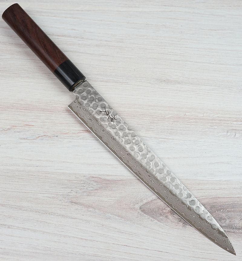 Tsunehisa VG10 Hammered Damascus Sujihiki 240mm|CKTG