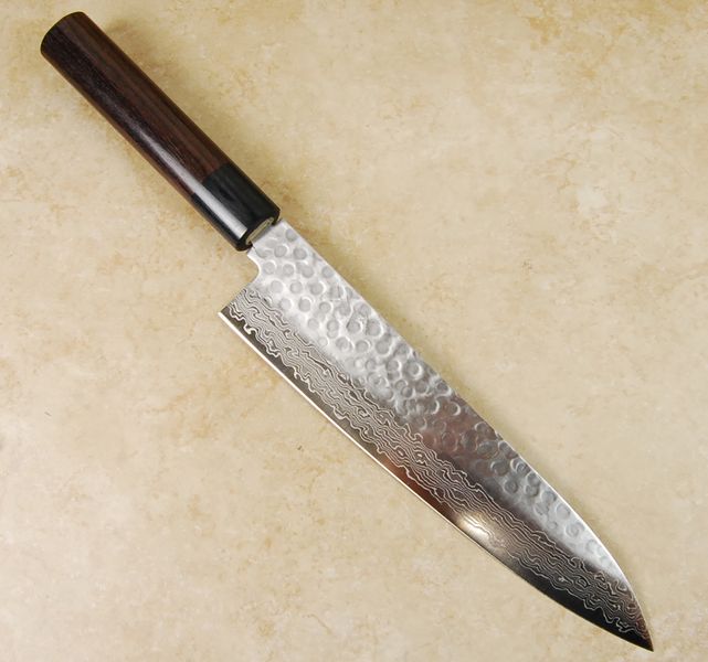 Tsunehisa VG10 Hammered Damascus Gyuto 210mm