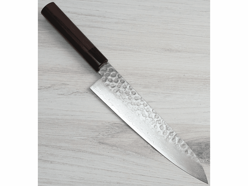 Tsunehisa VG10 Hammered Damascus Gyuto 210mm