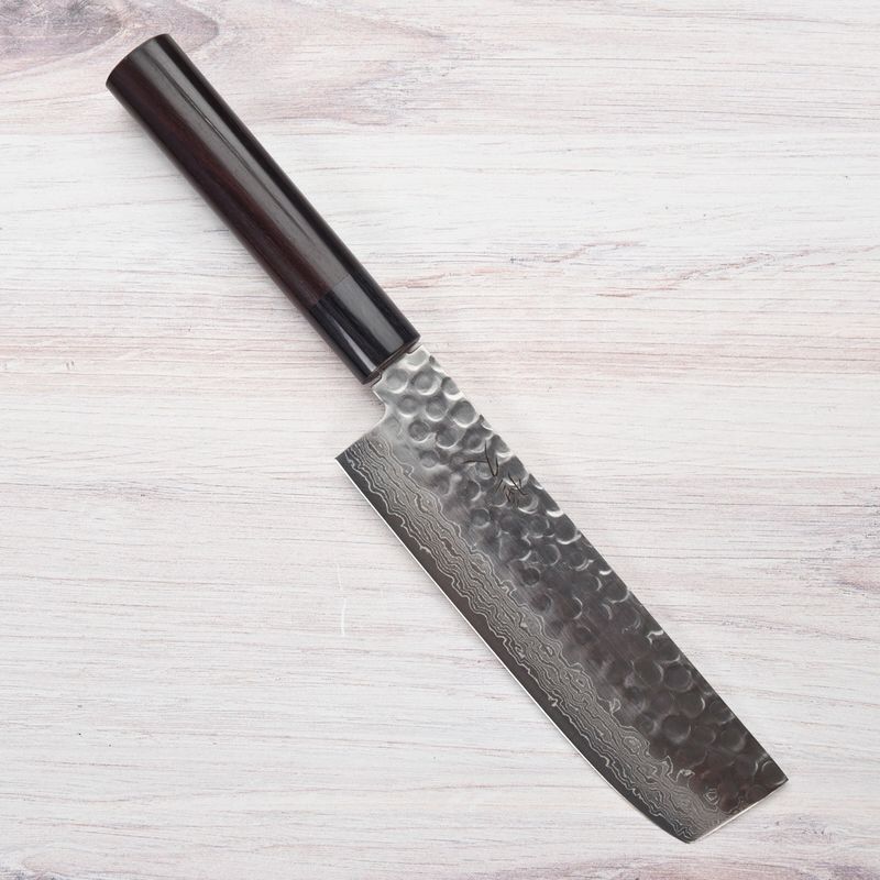 Tsunehisa VG10 Hammered Damascus Nakiri 165mm