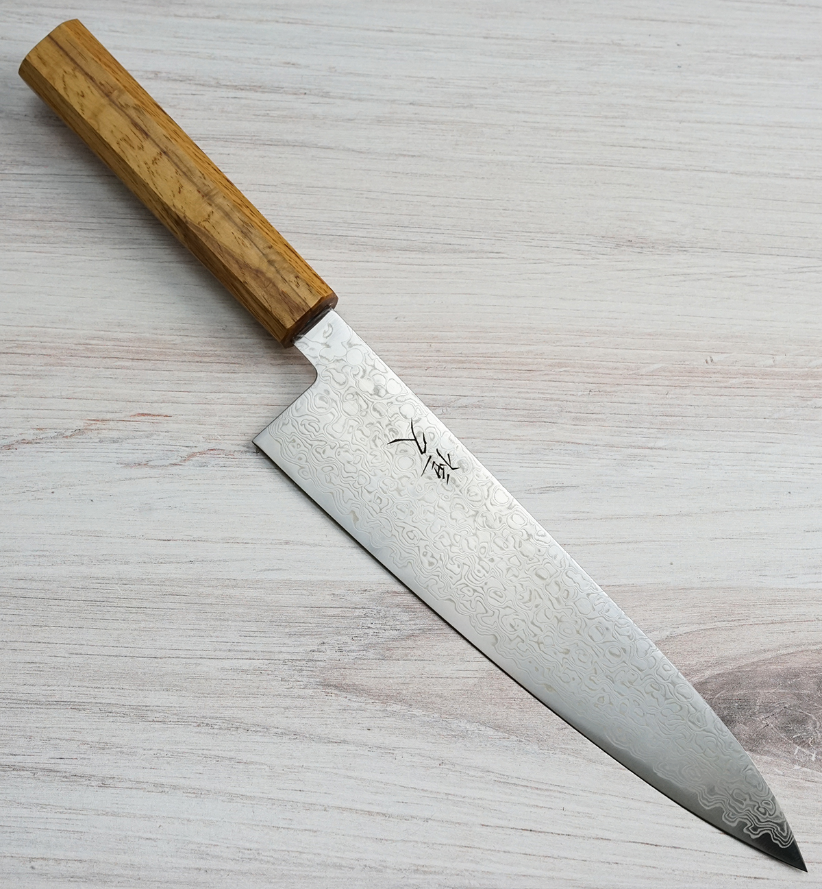 Tsunehisa Z18 Damascus | Oak Handles, Tosa | CKTG
