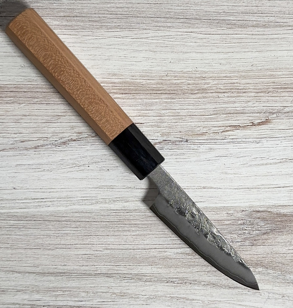 Yahiko Ginsan Nashiji Hand Engraved Petty 80mm