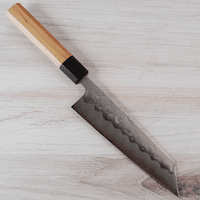 Visit Yahiko Ginsan Nashiji Hand Engraved Bunka 175mm - Small Flaw in Handle