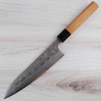 Yahiko Ginsan Nashiji Hand Engraved Gyuto 180mm - Finish Issue