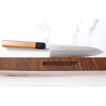 Yahiko Ginsan Nashiji Hand Engraved Gyuto 180mm - Finish Issue