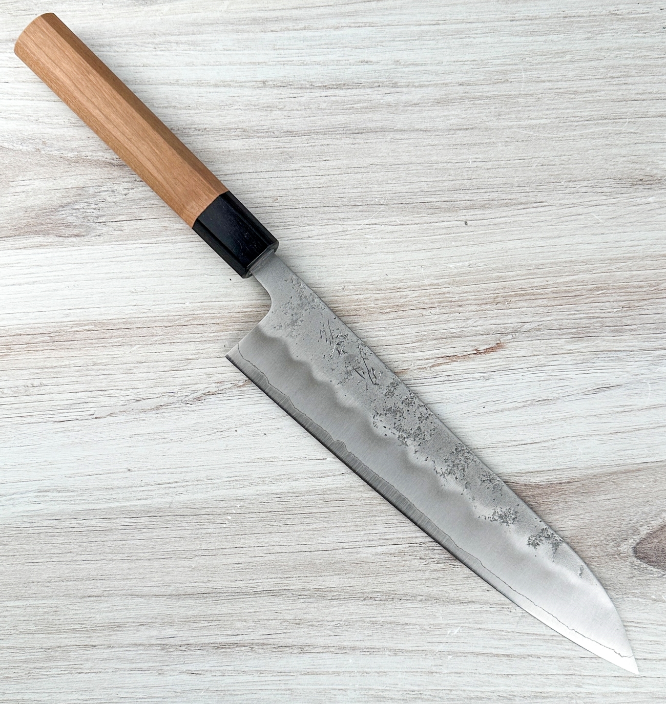 Yahiko Ginsan Nashiji Hand Engraved Gyuto 210mm