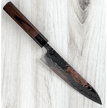 Yahiko Mirror Hammered SUS44OC Gyuto 180mm