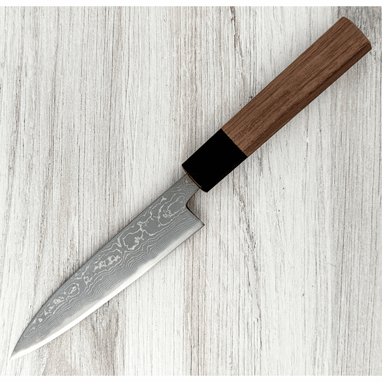 Yamashin Blue #2 Damascus Petty 135mm