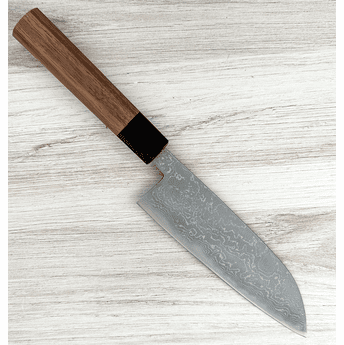 Yamashin Blue #2 Damascus Santoku 165mm