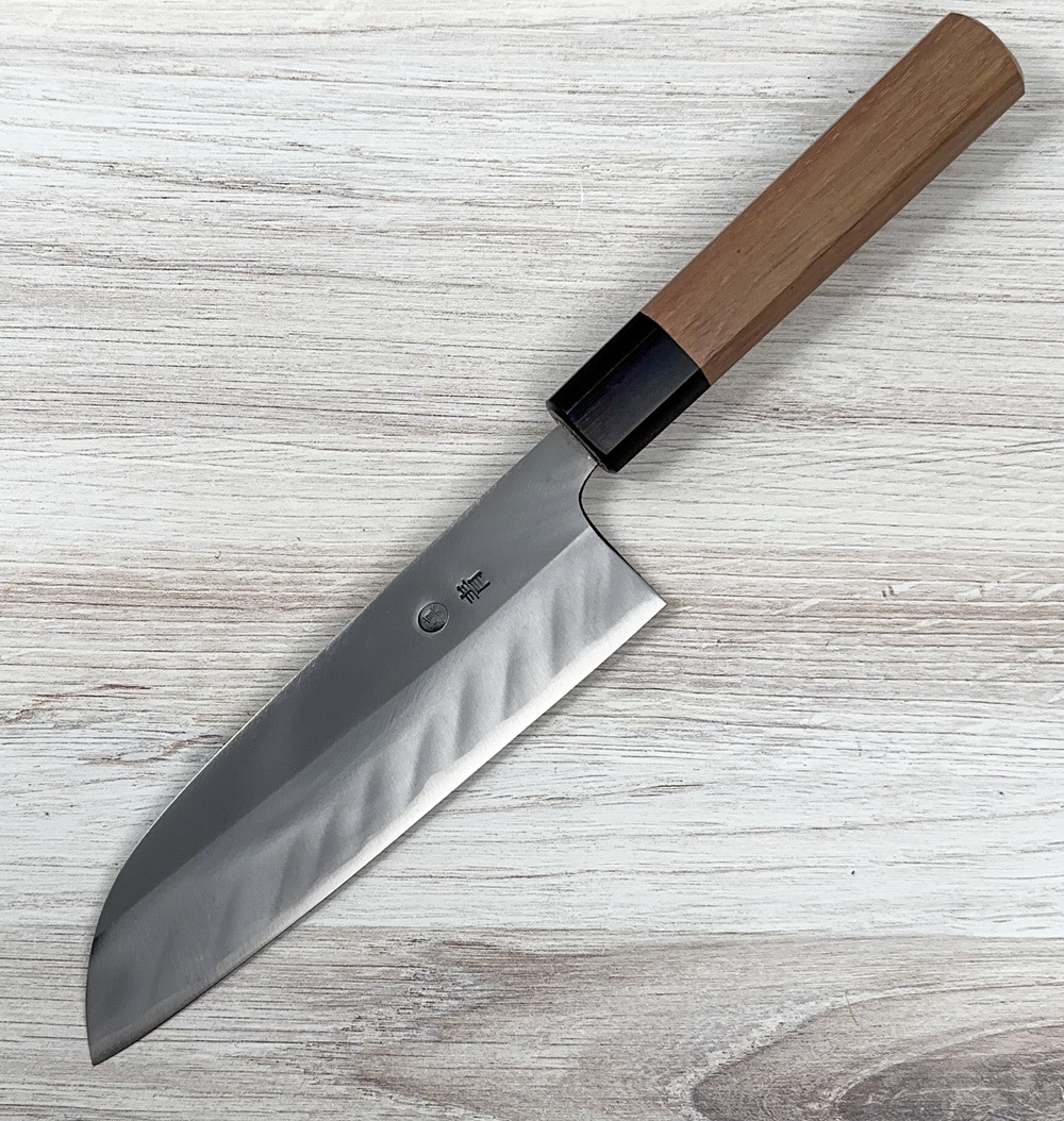 Yamashin Blue #2 Kasumi Santoku 165mm|Tosa Carbon