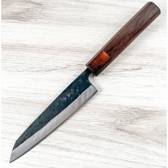 Yamashin Blue #2 Kurouchi Honesuki 150mm - Cracked Ferrule