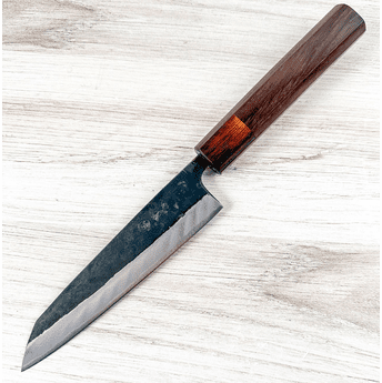 Yamashin Blue #2 Kurouchi Honesuki 150mm - Cracked Ferrule