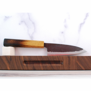 Yoshimitsu Fugen White #1 Tall Petty 120mm - Crooked Handle