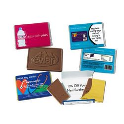 1 oz. Custom Wrapper Bars with Custom Chocolate 1-4 Color