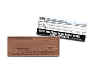 2″x5″ Milk Chocolate Wrapper Bar � IRS 1040 <br> Case of 50-$139.99