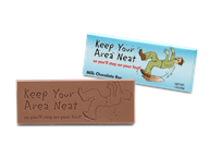 2″x5″ Milk Chocolate Wrapper Bar � Keep your area neat! <br>case of 50: $139.99