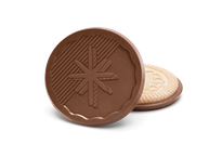 3.2″ Large Quick Ship Engraved Chocolate Sugar Cookie<br> case of 25: $92.25