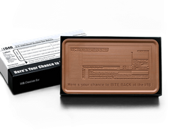 8oz. Engraved Chocolate Bar � IRS 1040<br> case of 5: $174.95