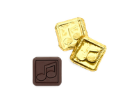 Dark Chocolate Coin � Music Note<br> case of 250: $129.99