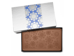 Giant 2lb. Chocolate Bar � Luxury Holiday Packaging � Snowflake