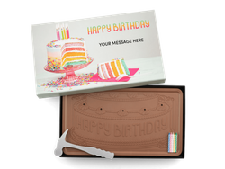 Giant 2lb. Chocolate Bar � Personalized Luxury Packaging � Happy Birthday
