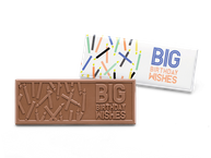 2″x5″ Milk Chocolate Wrapper Bar � Birthday Wishes <br> case of 50: $139.99
