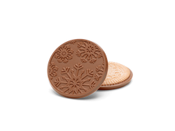 3.2″ Large Milk Chocolate Sugar Cookie- Snowflake Cookie Gift Box