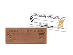 2″x5″ Milk Chocolate Wrapper Bar � Choco Rx <br> case of 50: $139.99