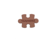 Teamwork Milk Chocolate Puzzle Piece<br>case of 50: $89.99