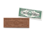 2″x5″ Milk Chocolate Wrapper Bar � Thanks-a-Million<br>case of 50: $139.99