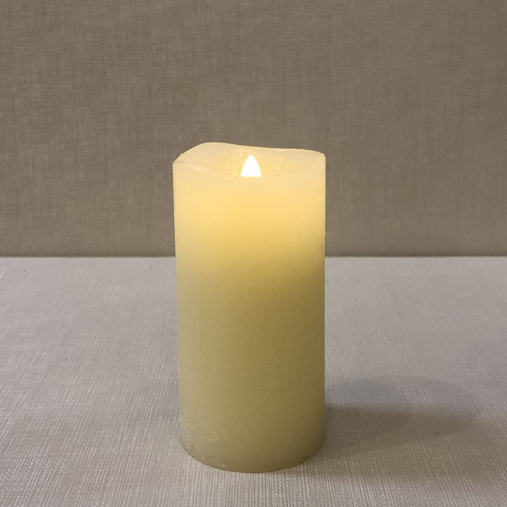 Battery Pillar Candle With Timer 2x4 Ivory