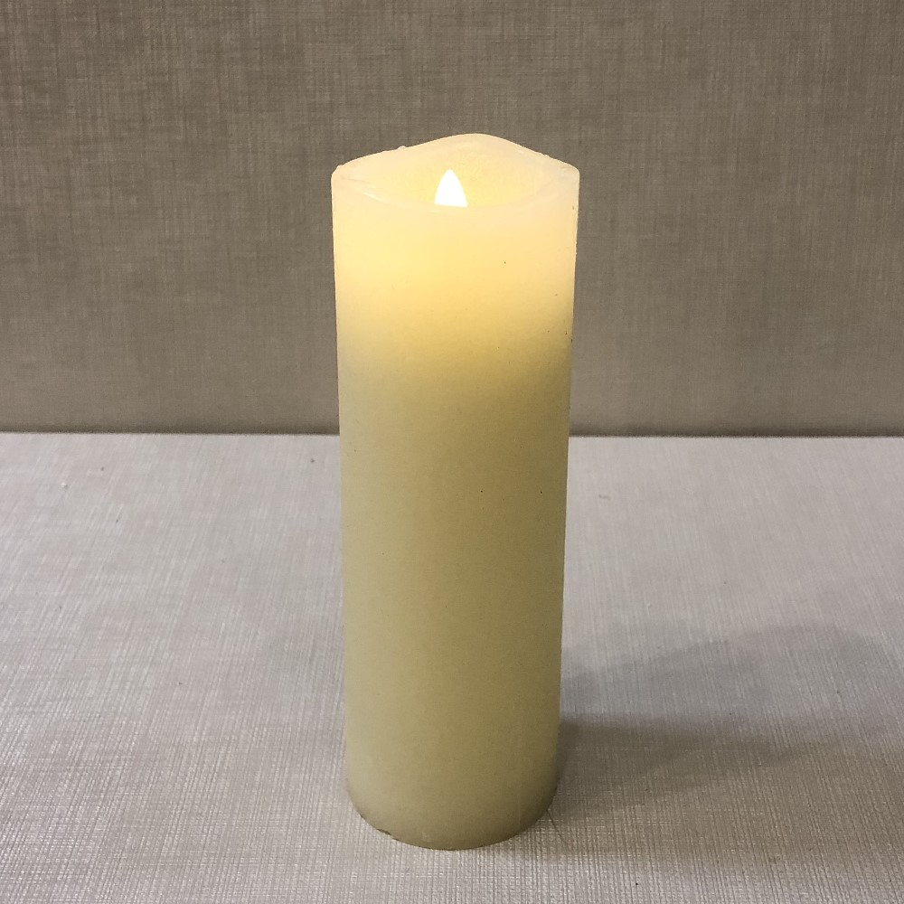 Battery Pillar Candle With Timer 2x6 Ivory