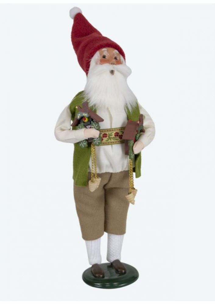 Byers Choice Caroler - Cuckoo Clock Santa 2019