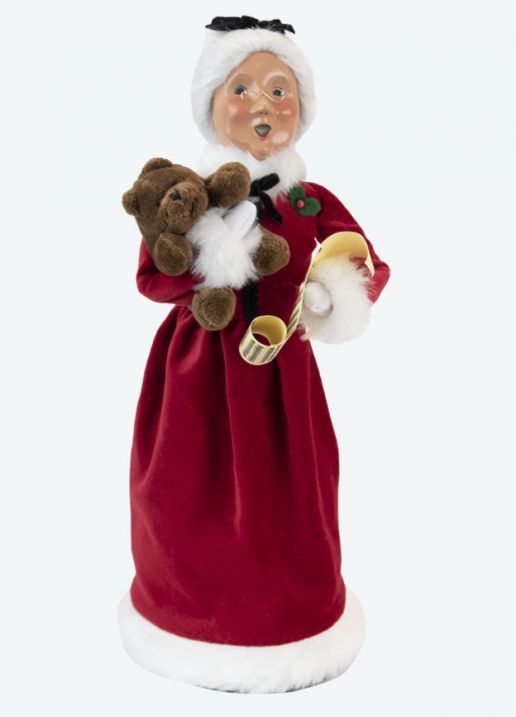 Byers Choice Caroler - Red Velvet Mrs Claus 2021