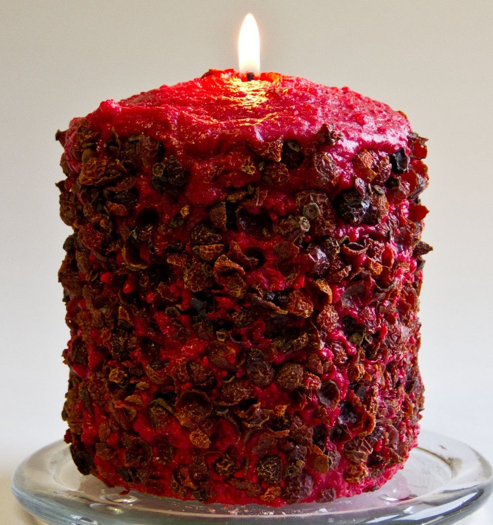 Cake Candle Homespun Harvest 5in x 4.5in