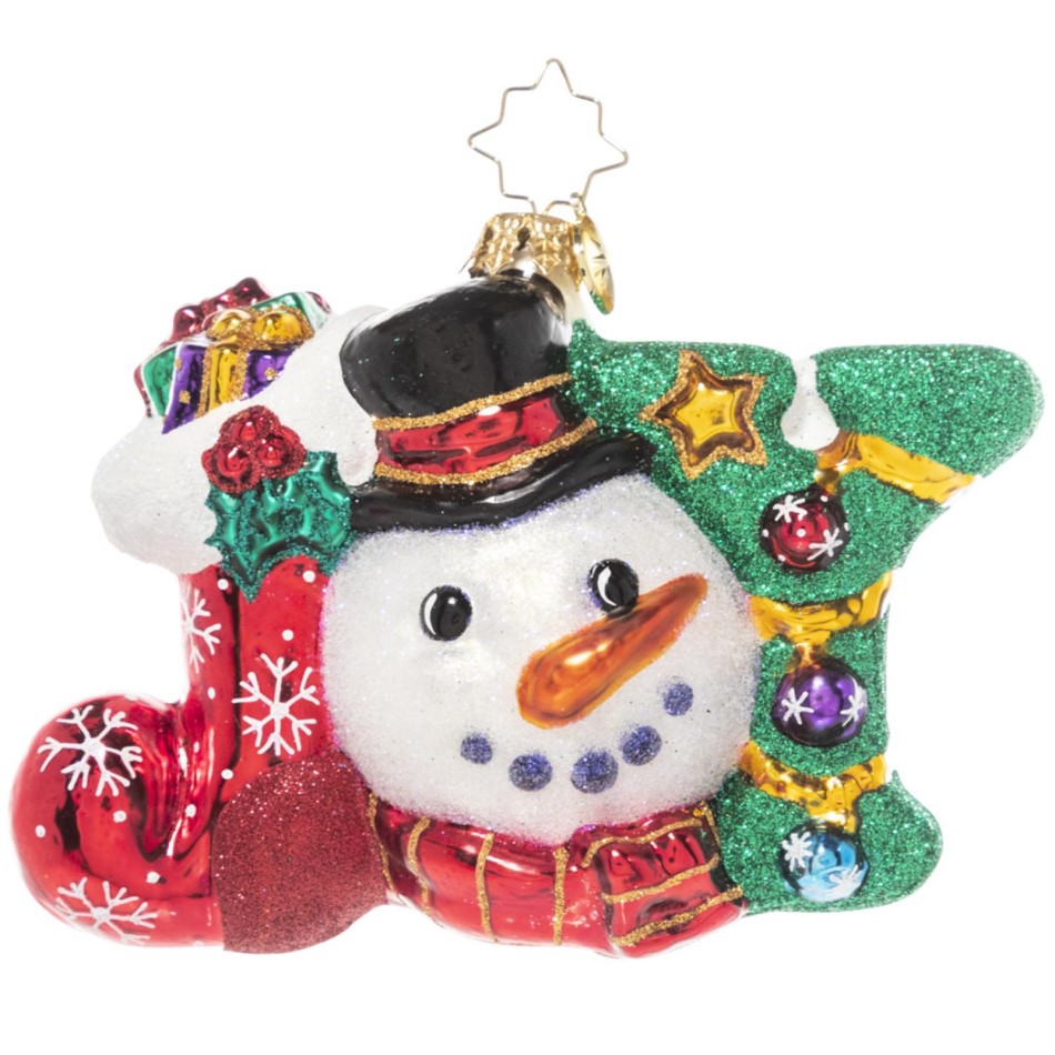 Christopher Radko Glass Ornament A Joyful Holiday 2022