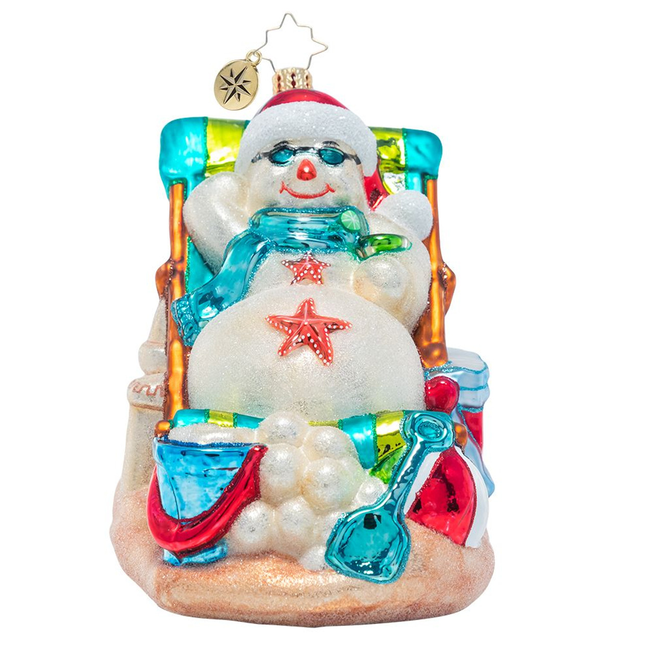 Christopher Radko Glass Ornament Chillin Out 2022