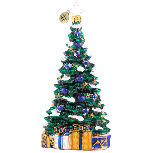 Christopher Radko Glass Ornament - Shimmering In Sapphire Limited 2021
